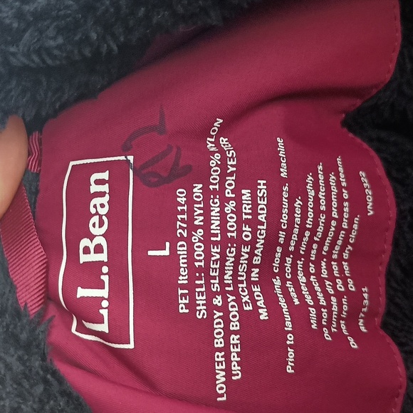 L.L BEAN Coatigan Cozy Winter Fall Casual long Red Burgundy Jacket size Large - Picture 10 of 11